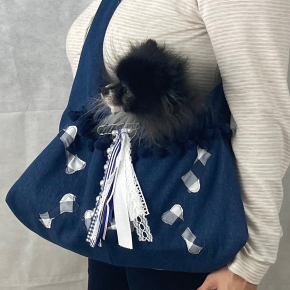 DESIGNER "FURBABY" TOTE CARRIER (NWOT) HANDMADE - Picture 1 of 15